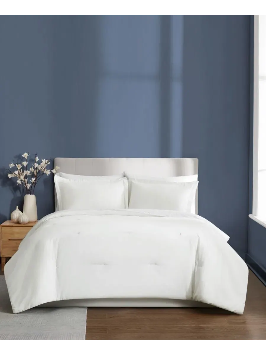 Комплект стеганого одеяла Essential Cotton 3-предметный, Full/Queen Brooklyn Loom — изображение 1 из 4, белый