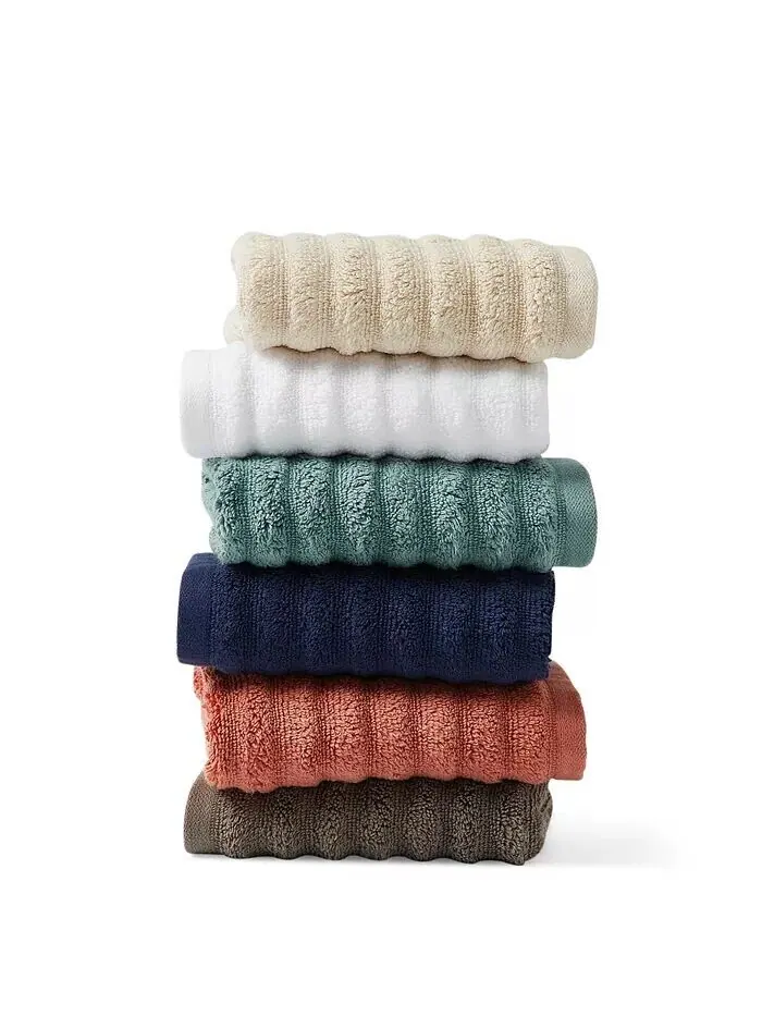 Банные полотенца Blue Loom Mason из 100% хлопка — изображение 3 из 3, темно-синий
