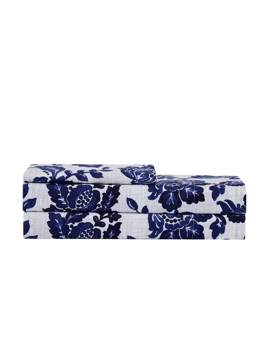 Комплект из 3 предметов микрофибры с принтом, 1500 TC, Twin Sweet Home Collection