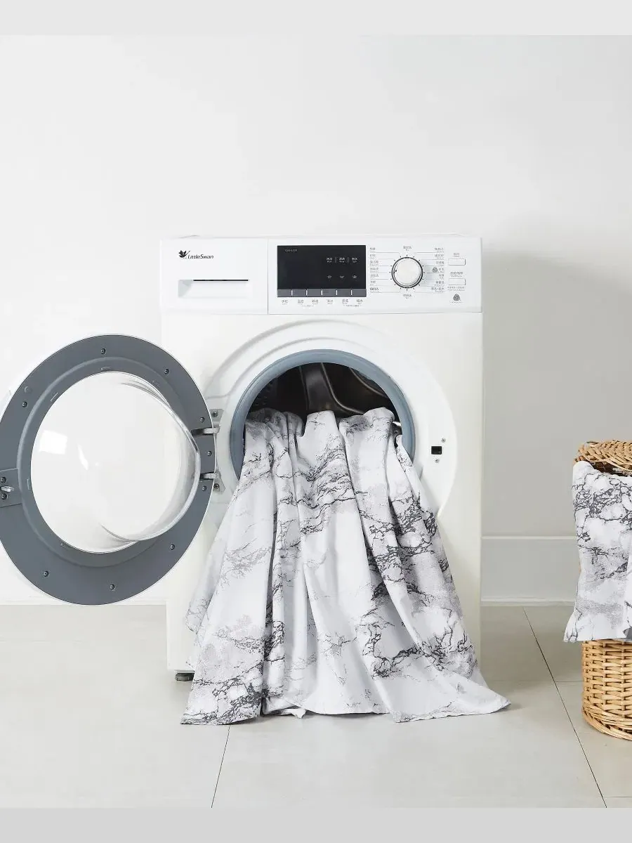 Комплект постельного белья из микрофибры с принтом, 3 предмета, Twin Sweet Home Collection — изображение 4 из 5, серый