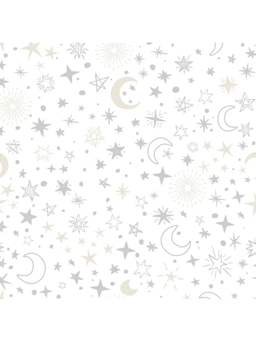 Lambs & Ivy Простыня для детской кроватки Baby Goodnight Moon из 100% хлопка, белая, с рисунком — изображение 3 из 5, белый