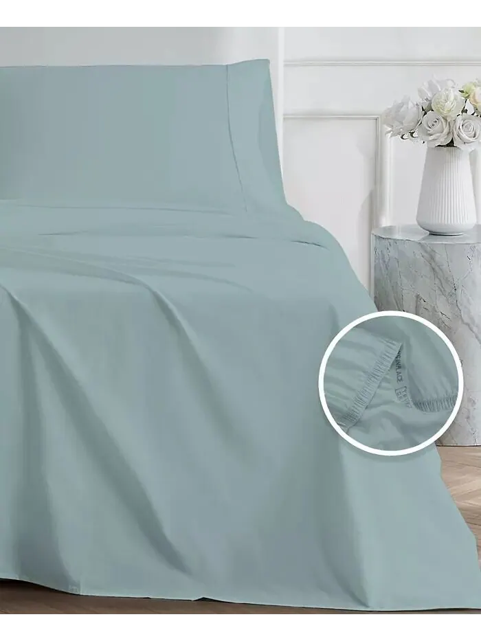 Набор наволочек из 100% хлопкового сатина плотностью 300 нитей, размер King Color Sense — изображение 4 из 7, зеленый