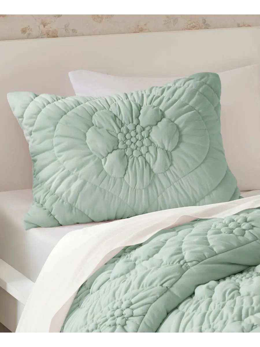 Комплект постельного белья Elise Floral, 2 предмета, размер Twin Madison Park — изображение 5 из 10, шалфейный