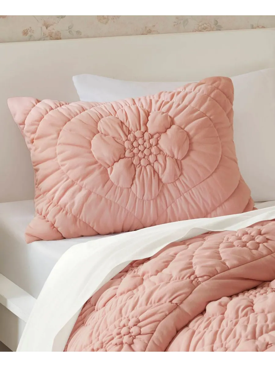 Комплект постельного белья Elise Floral, 2 предмета, размер Twin Madison Park — изображение 6 из 10, розовый