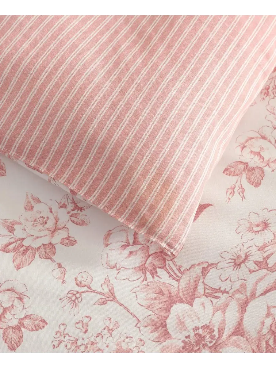 Комплект постельного белья Toile Delight, 2 предмета, размер Twin Laura Ashley — изображение 5 из 7, розовый/кремовый