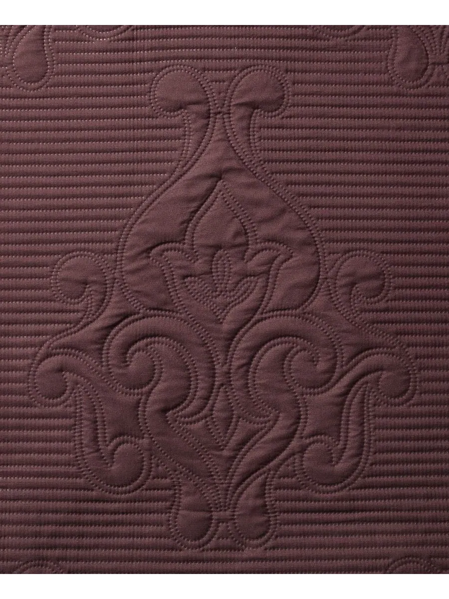 Комплект постельного белья Solomun Pinsonic Damask из 3 предметов, размер King VCNY Home — изображение 6 из 6, коричневый