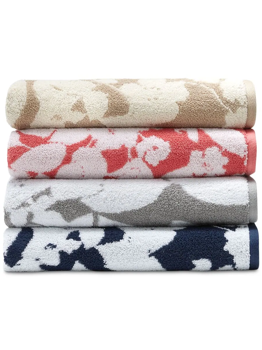 Антимикробное банное полотенце sanders floral из хлопка, 76,6 см x 137 см. Lauren Ralph Lauren — изображение 2 из 3, бежевый