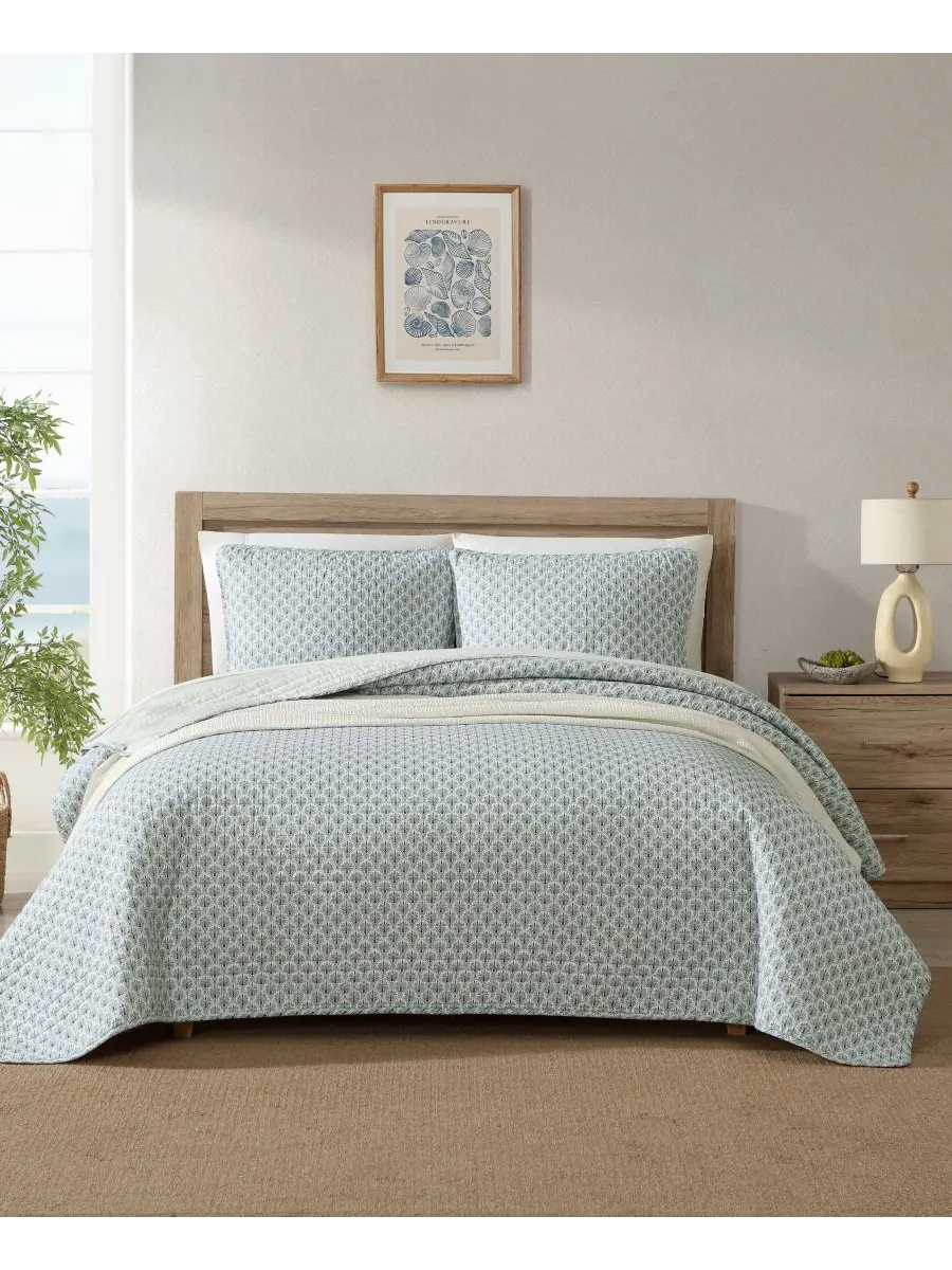 Комплект постельного белья Coastal Batik, 3 предмета, двусторонний, размер King Tommy Bahama Home — изображение 1 из 9