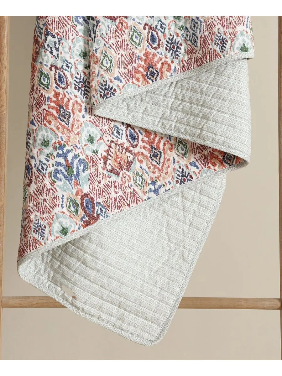 Двусторонний комплект постельного белья Ikat Tropics из 3 предметов, размер Full/Queen Tommy Bahama — изображение 5 из 10