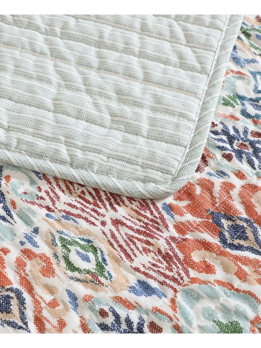 Двусторонний комплект постельного белья Ikat Tropics из 3 предметов, размер Full/Queen Tommy Bahama — изображение 10 из 10