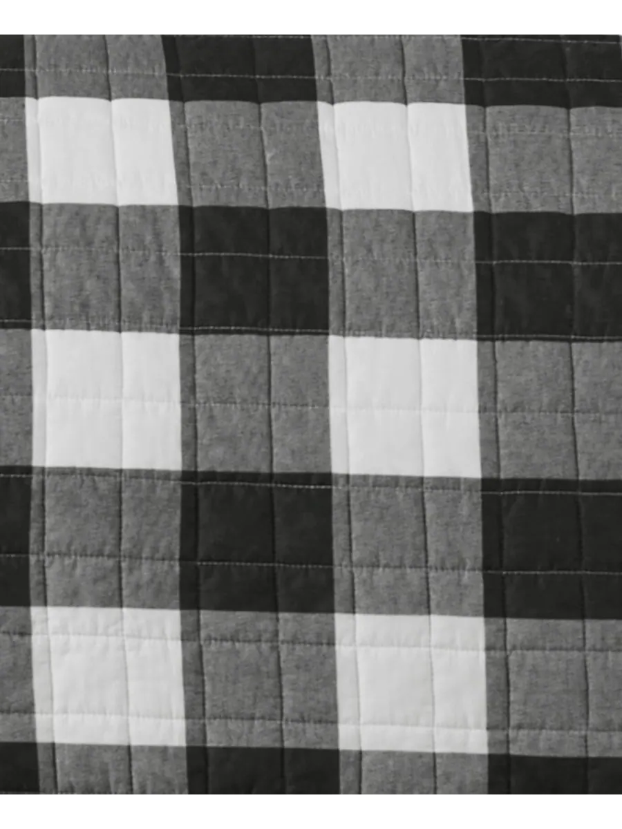 Комплект постельного белья Camden Buffalo Check, 2 предмета, размер Twin Levtex — изображение 4 из 4, черный