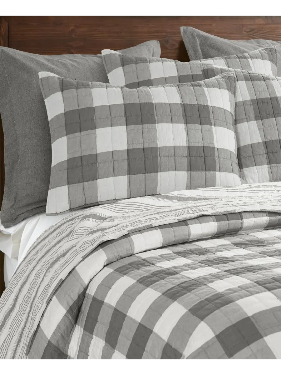 Комплект постельного белья camden buffalo check, 2 предмета, размер twin. Levtex — изображение 4 из 5, серый