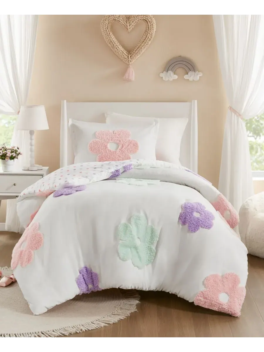 Комплект постельного белья Intelligent Design Gracie Floral, двусторонний, 2 предмета, размер Twin