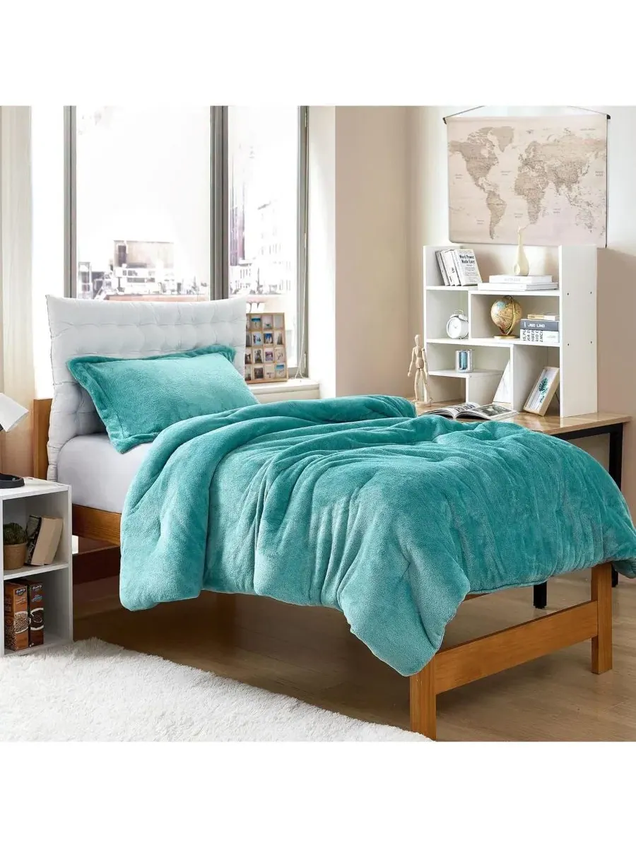 Комплект стеганого одеяла Oversized Me Sooo Comfy Coma Inducer — изображение 4 из 8, бирюзовый