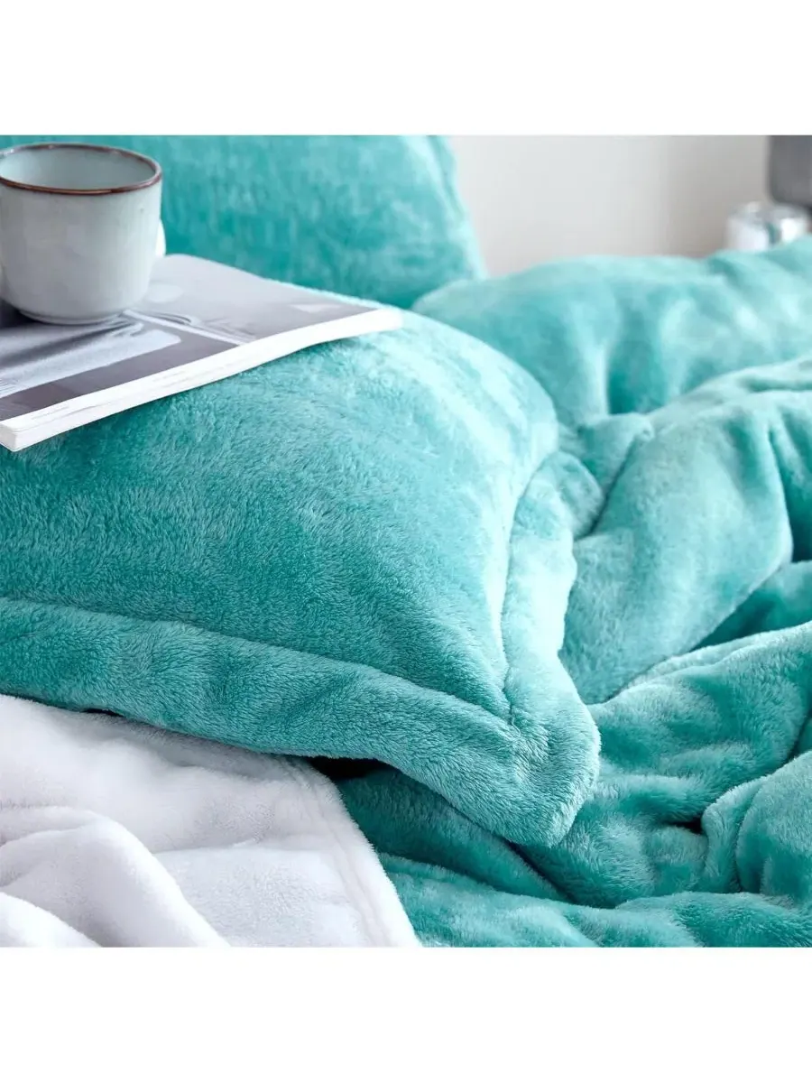 Комплект стеганого одеяла Oversized Me Sooo Comfy Coma Inducer — изображение 8 из 8, бирюзовый
