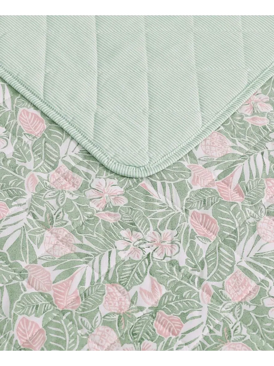 Комплект стеганых одеял Pineapple Bloom Cotton Reversible 3-Pc. Quilt Set, Full/Queen Tommy Bahama — изображение 4 из 8