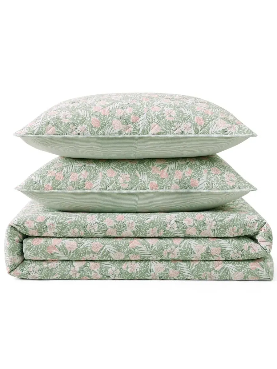 Комплект стеганых одеял Pineapple Bloom Cotton Reversible 3-Pc. Quilt Set, Full/Queen Tommy Bahama — изображение 6 из 8