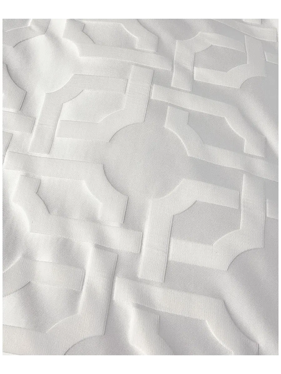 Комплект пододеяльника Interlace, King, 279x244 см, с двумя наволочками Hotel Collection — изображение 4 из 8, белый