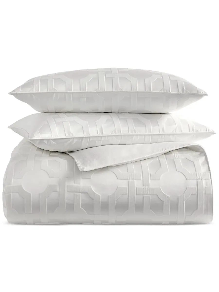 Комплект пододеяльника Interlace, King, 279x244 см, с двумя наволочками Hotel Collection — изображение 7 из 8, белый