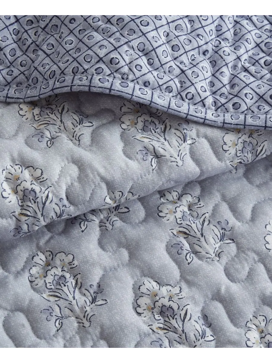 Комплект постельного белья Linwood Ruffle из 3 предметов, размер Queen Madison Park — изображение 5 из 5, синий