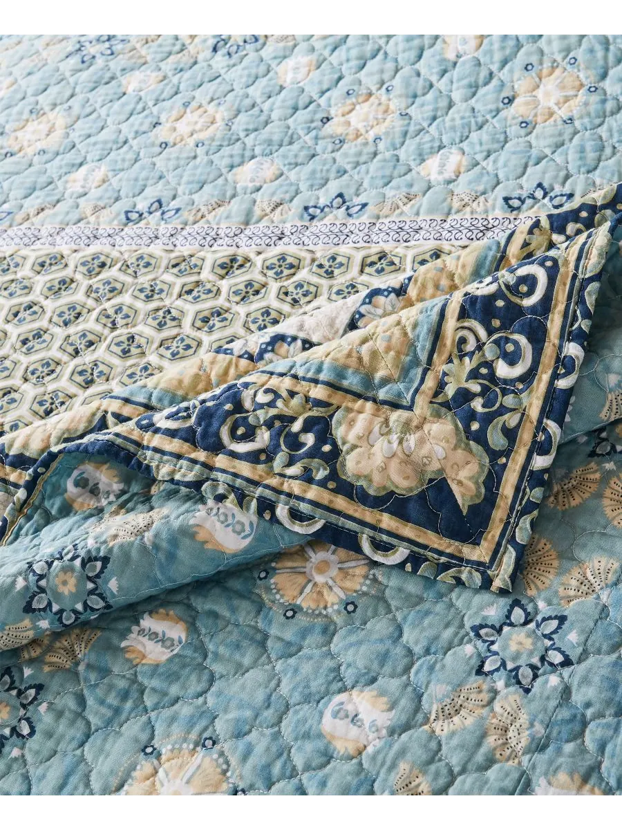 Комплект постельного белья thalia из 3 предметов, размер king. Greenland Home Fashions — изображение 5 из 5, синий