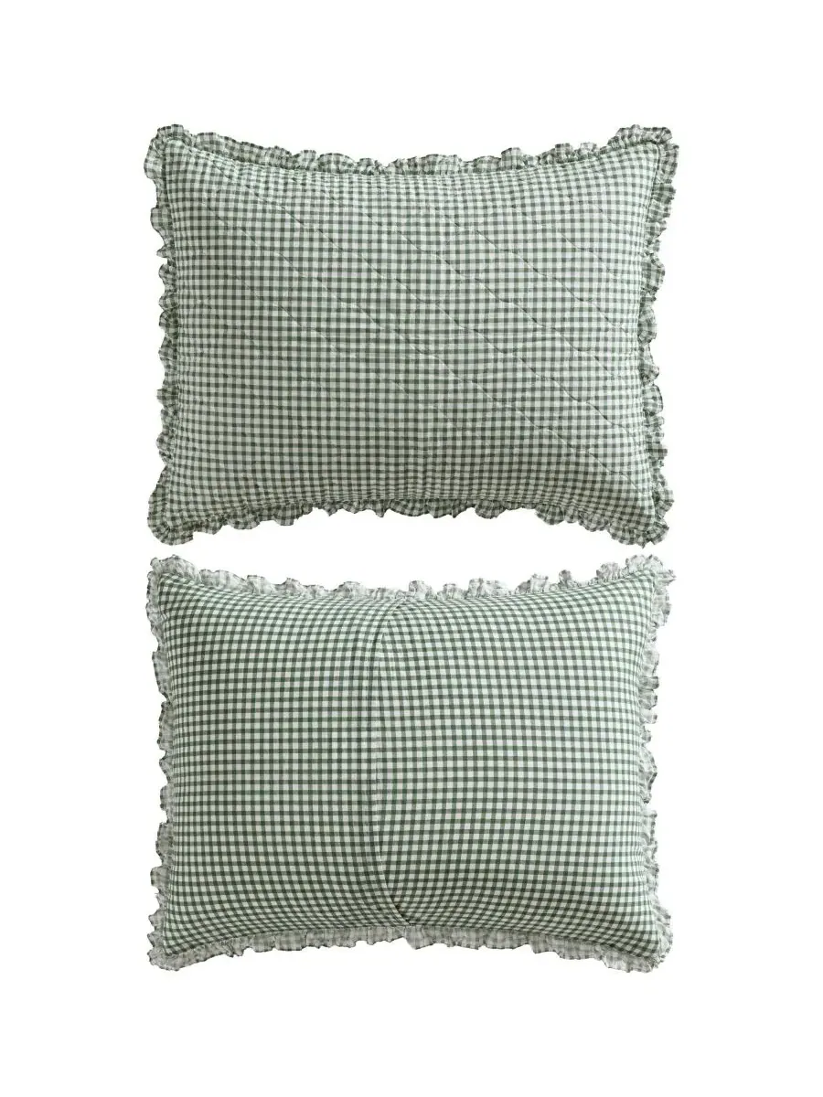 Комплект постельного белья Gracie's из 3 предметов, клетчатый, хлопковый, размер King Laura Ashley — изображение 8 из 8