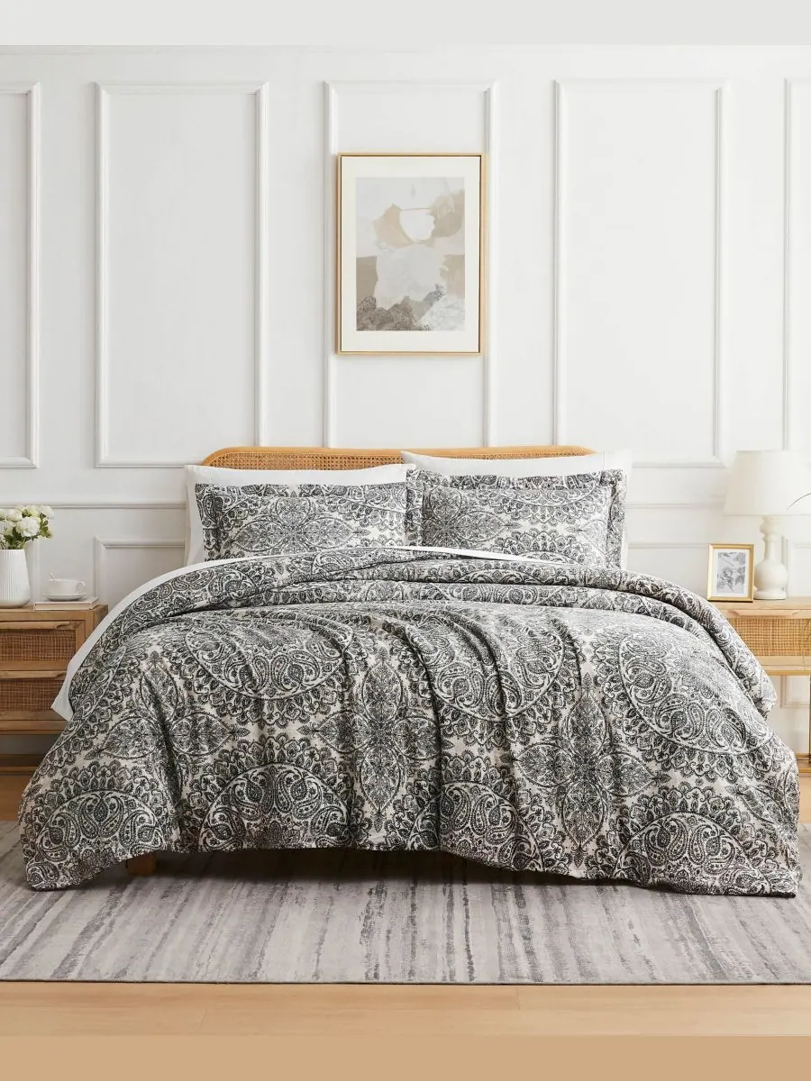Комплект постельного белья Ashanti из микрофибры, 3 предмета, размер Queen Southshore Fine Linens — изображение 1 из 4, серый