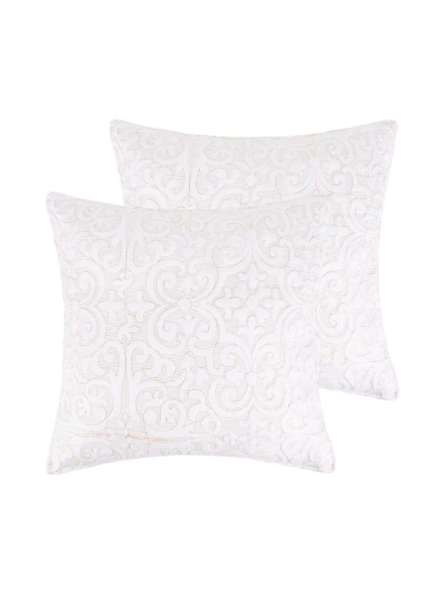 Комплект из двух наволочек Sherbourne Quilted Stitch, европейский стиль Levtex — изображение 1 из 3, бежевый