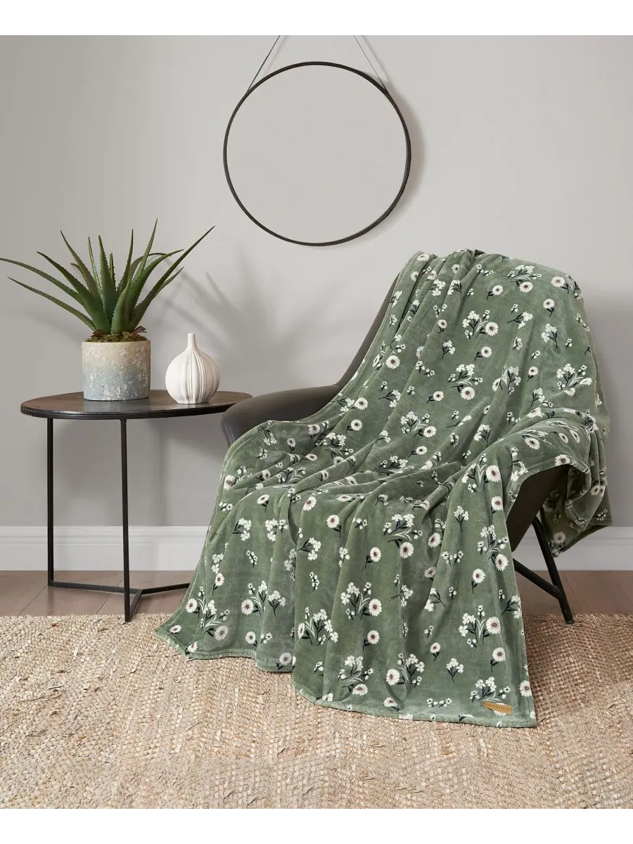 Мягкий плед с цветочным узором «Ромашки», 50 x 70 дюймов Lucky Brand
