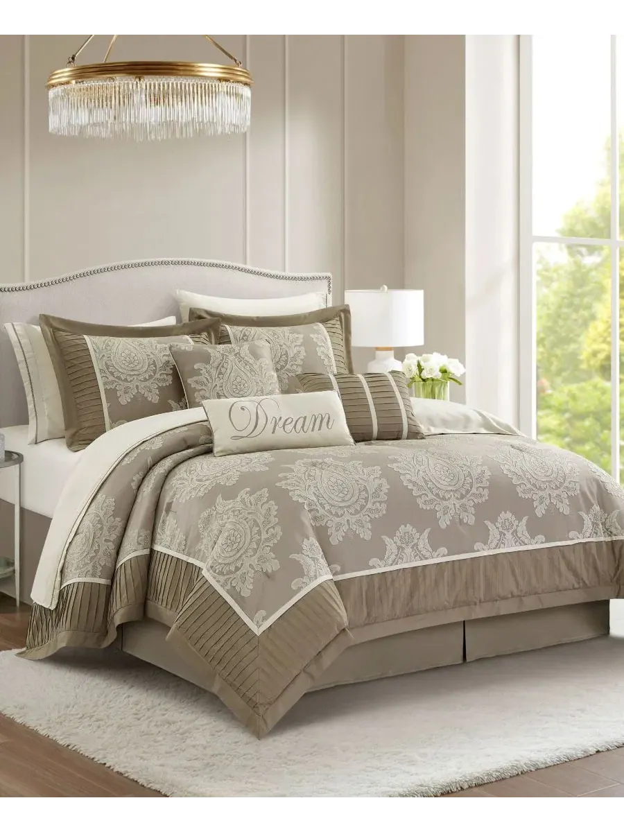 Комплект постельного белья Therese Damask 15 предметов, King Stratford Park