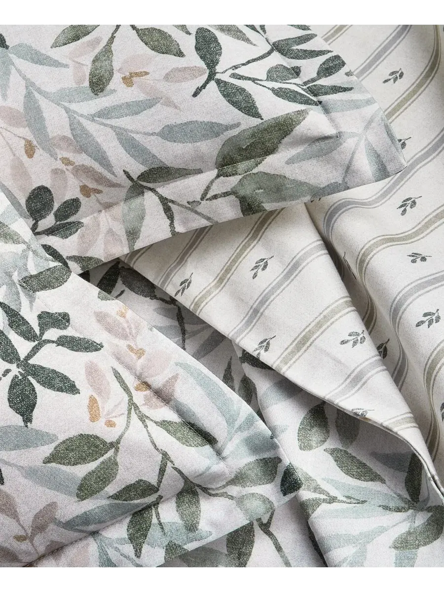 Комплект пододеяльника Linden Vines Print, 2 предмета, Twin/Twin XL Charter Club — изображение 4 из 10, зеленый