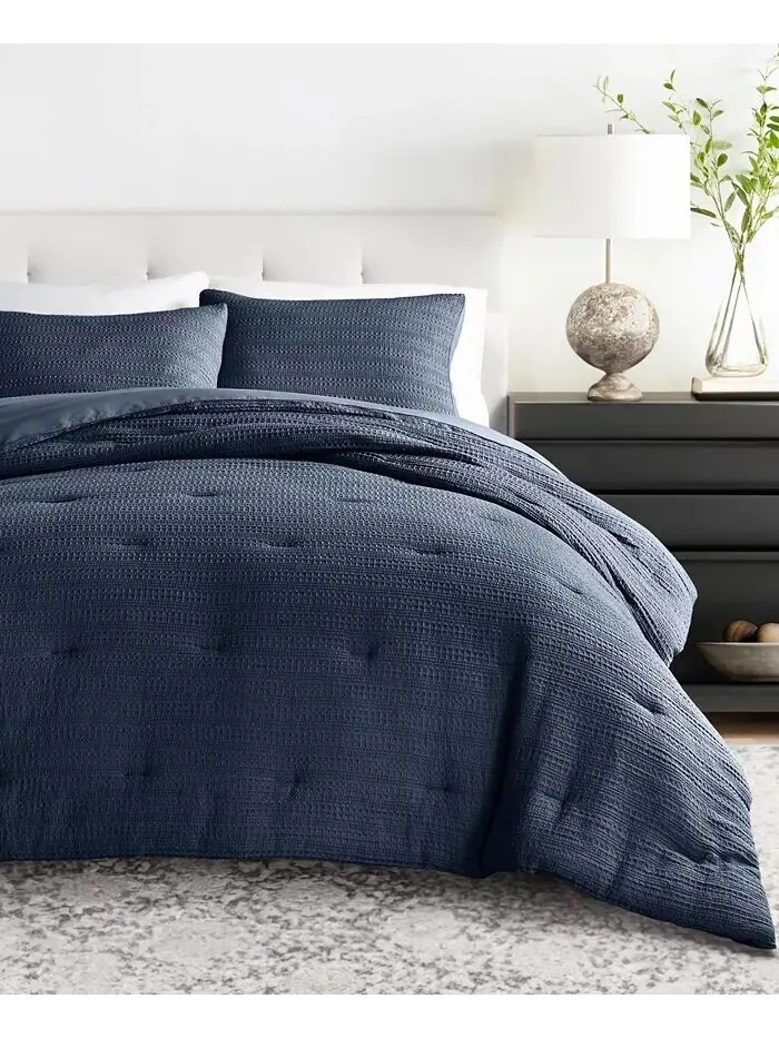 Комплект одеял из 2 предметов с вафельной текстурой, Twin/Twin XL Ienjoy Home — изображение 1 из 6, зеленый