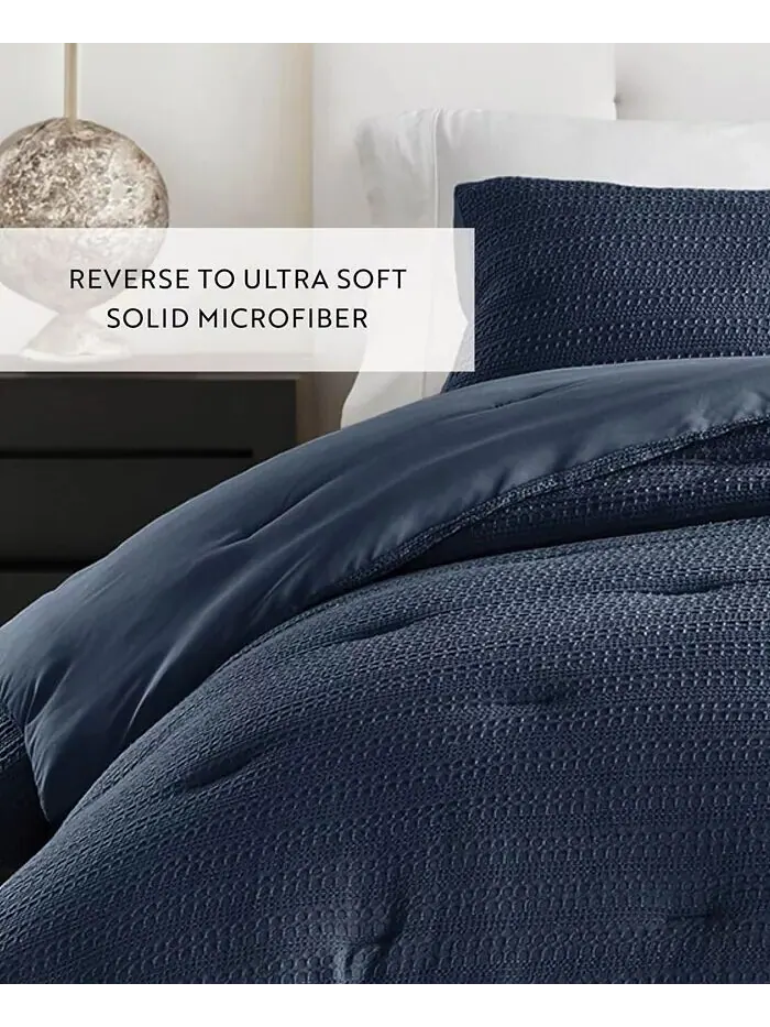 Комплект одеял из 2 предметов с вафельной текстурой, Twin/Twin XL Ienjoy Home — изображение 3 из 6, зеленый