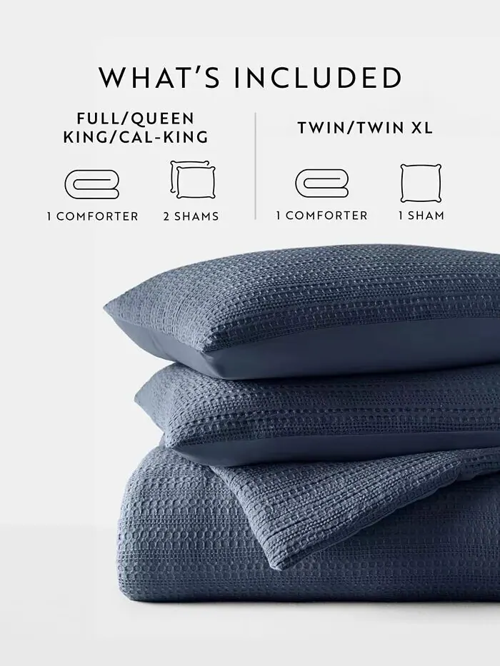 Комплект одеял из 2 предметов с вафельной текстурой, Twin/Twin XL Ienjoy Home — изображение 6 из 6, зеленый