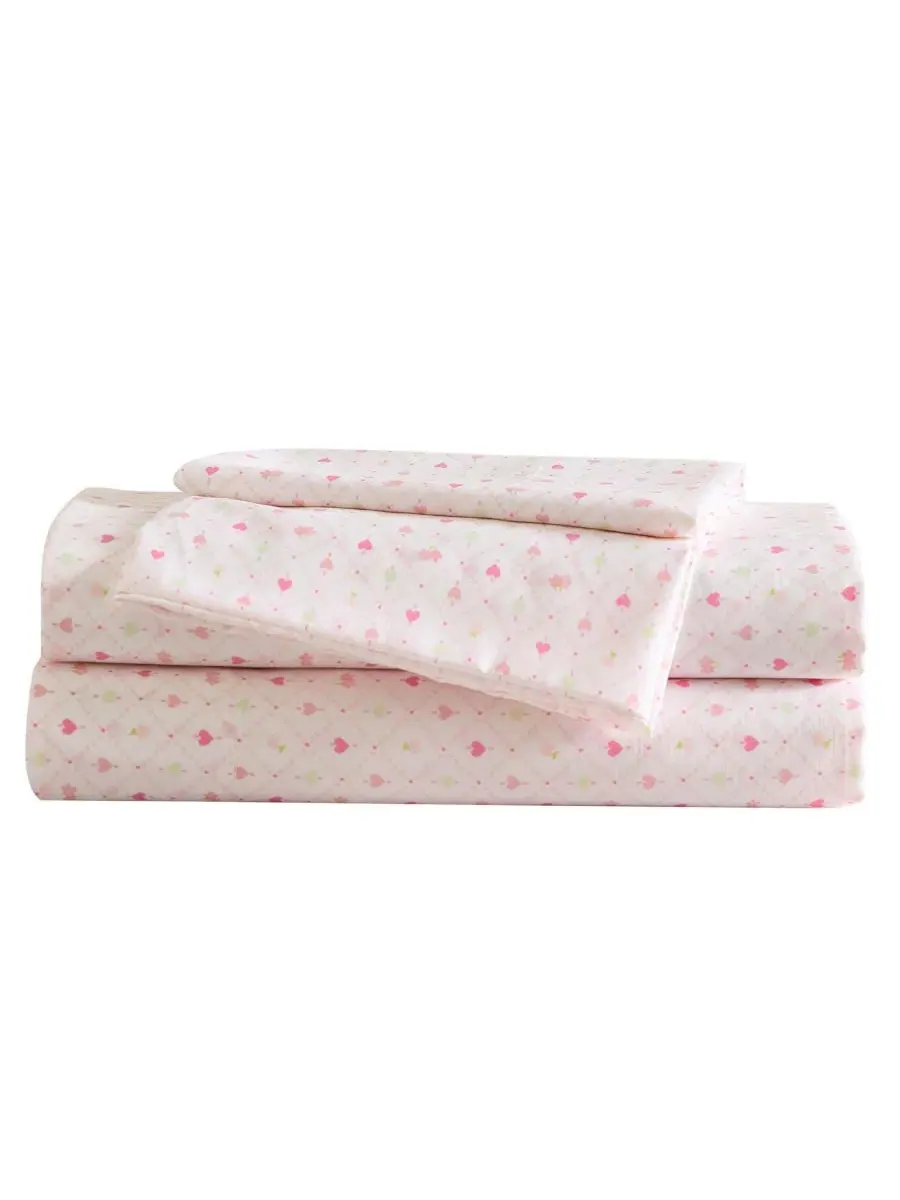 Комплект постельного белья из микрофибры с принтом Heart Geo Ditsy Laura Ashley Kids — зеленый