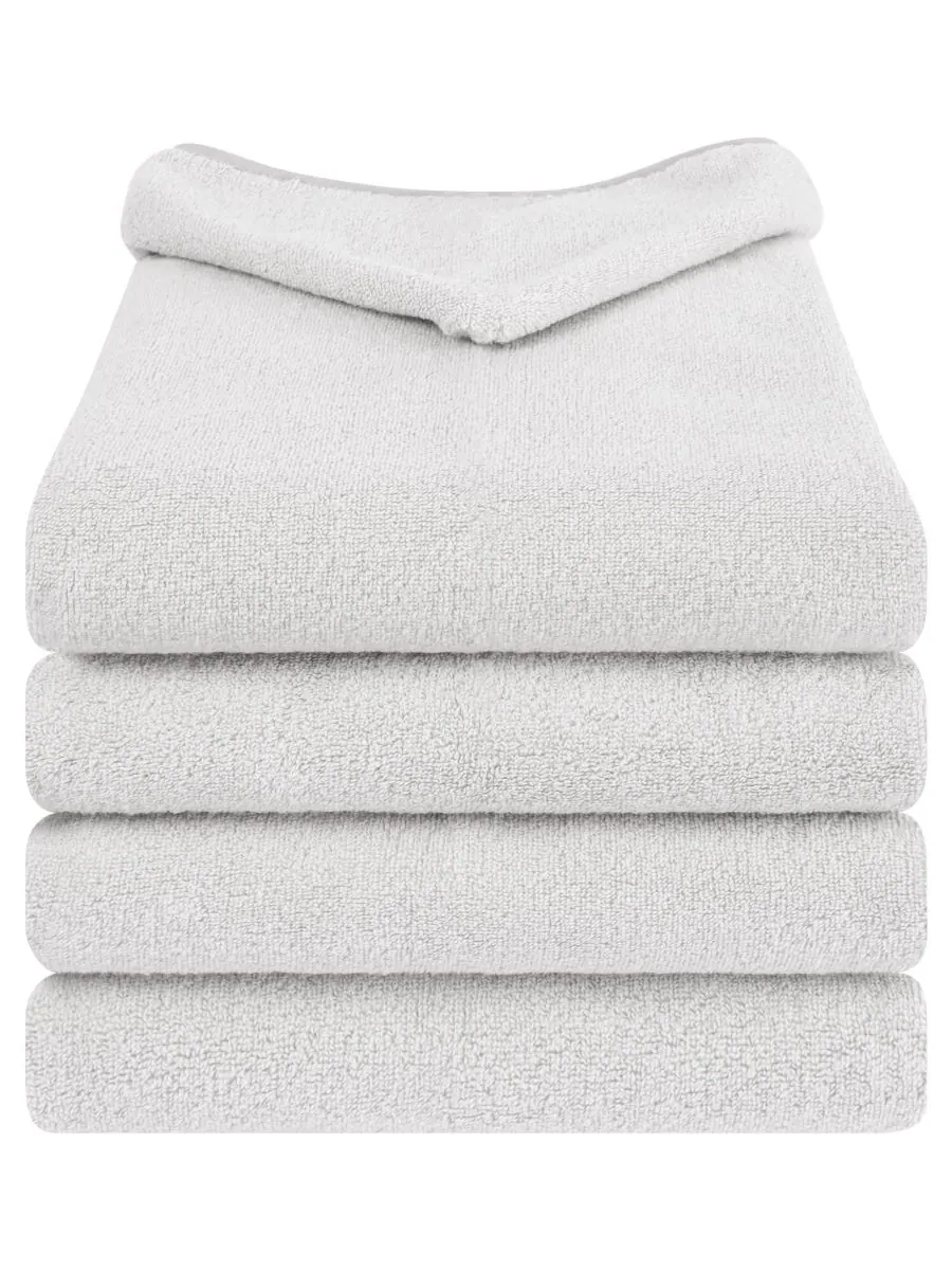 Набор из 4 банных полотенец из турецкого хлопка для малышей American Soft Linen — изображение 1 из 3, серый