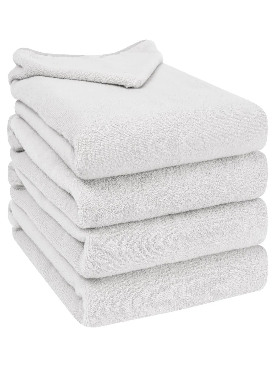 Набор из 4 банных полотенец из турецкого хлопка для малышей American Soft Linen — изображение 3 из 3, серый