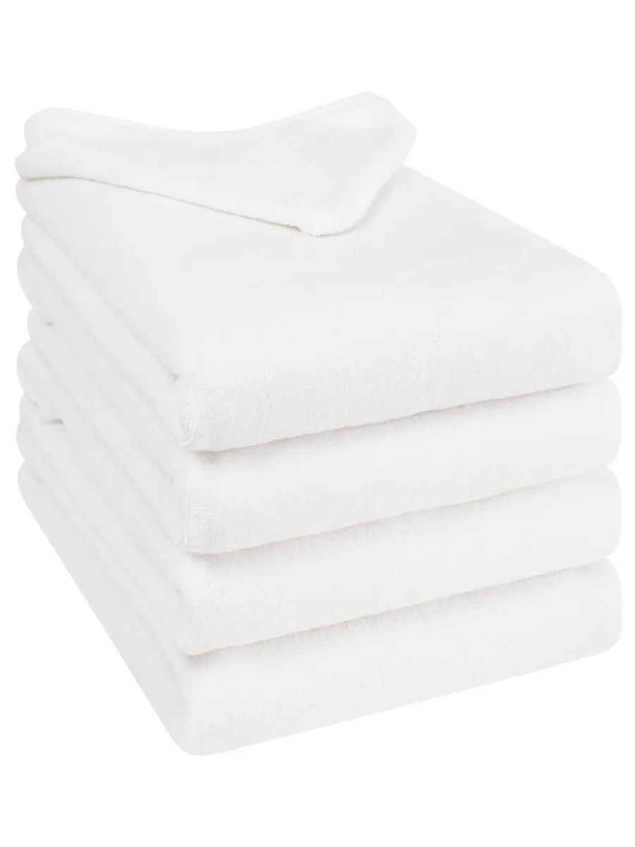 Набор из 4 банных полотенец из турецкого хлопка для малышей American Soft Linen — изображение 2 из 3, белый