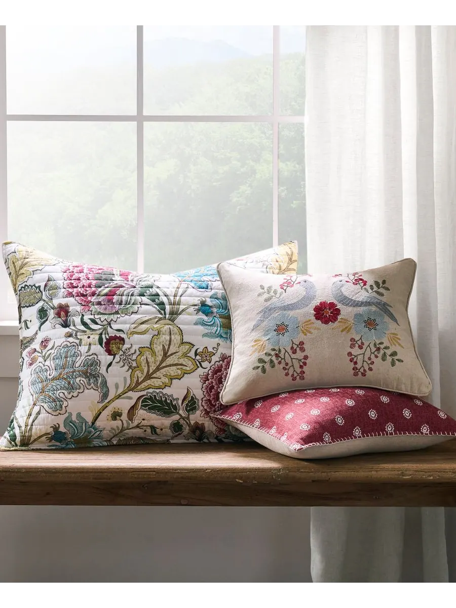Комплект постельного белья Angelica Spring Jacobean Floral из 3 предметов, размер Full/Queen Levtex — изображение 5 из 6