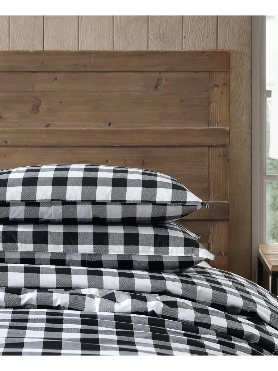 Комплект постельного белья Mountain Plaid из хлопка, двусторонний, 3 предмета, размер King Eddie — изображение 6 из 10