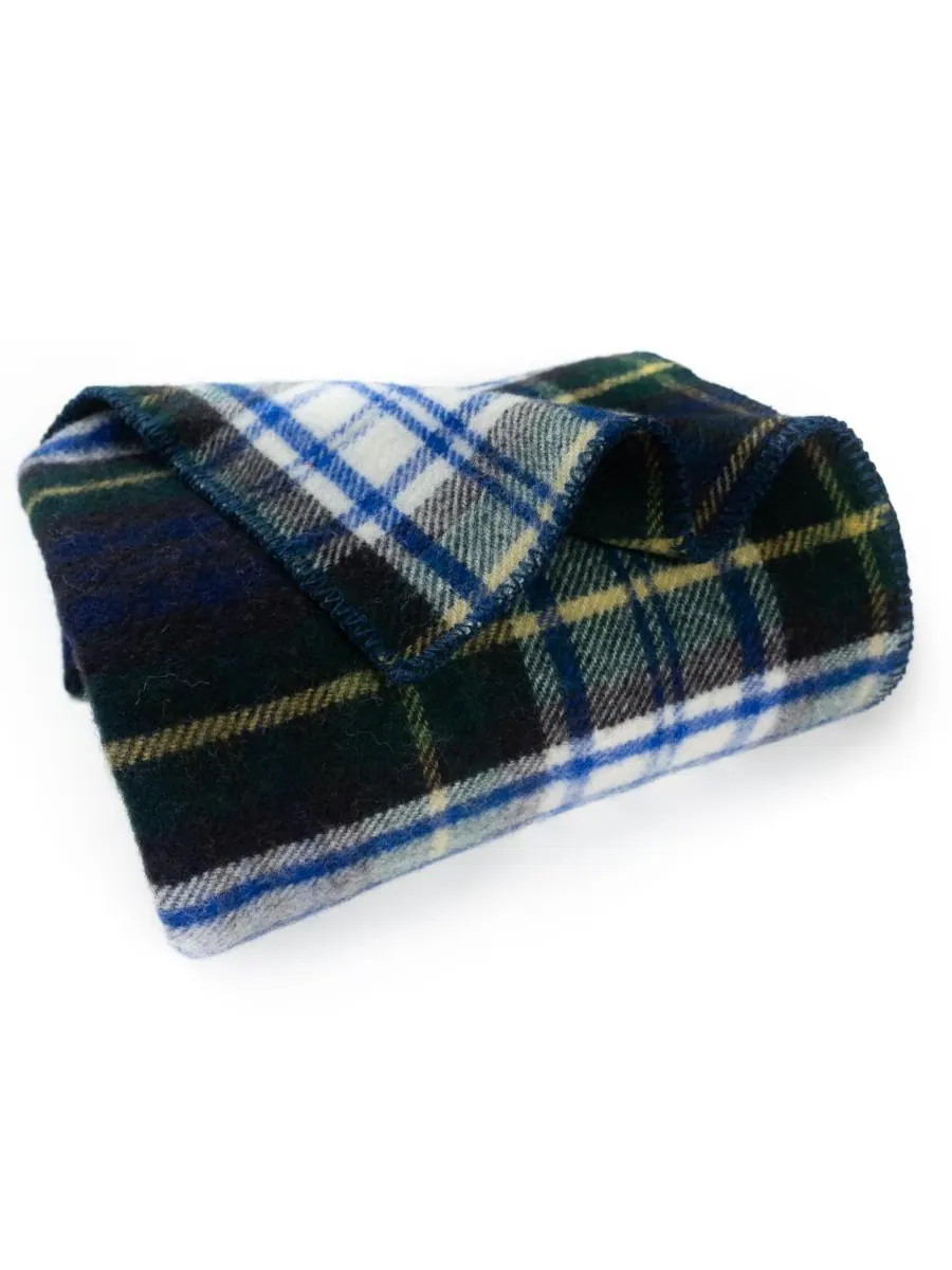 Большой плед Highland Tweeds, 59 x 80 дюймов Prince of Scots — синий