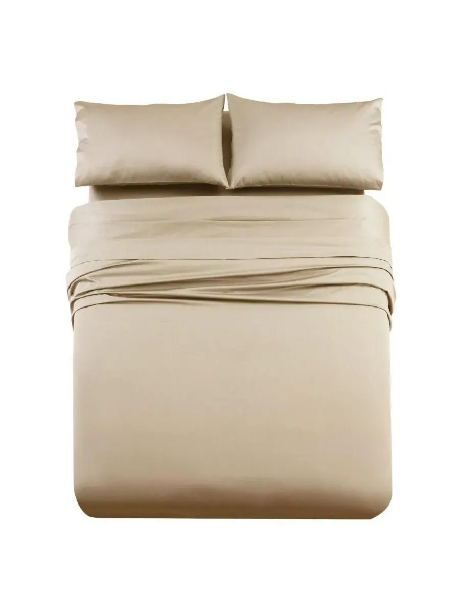 Комплект простыней из египетского хлопка 1000 TC, с глубокими карманами, King Egyptian Linens — изображение 1 из 3, льняной