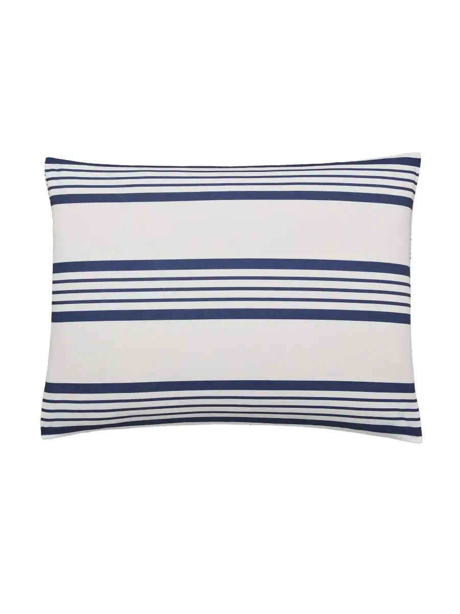 Комплект стеганого одеяла Archer Stripe Cotton Blend, 5 предметов, Full/Queen Anne Klein — изображение 7 из 14, темно-синий