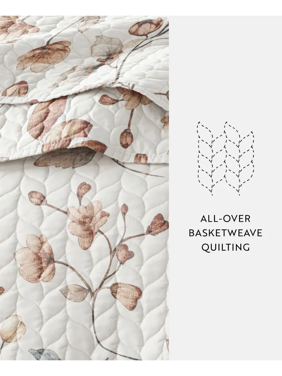 Двусторонний комплект постельного белья Russet Floral, 2 предмета, размер Twin/Twin XL ienjoy Home — изображение 3 из 8