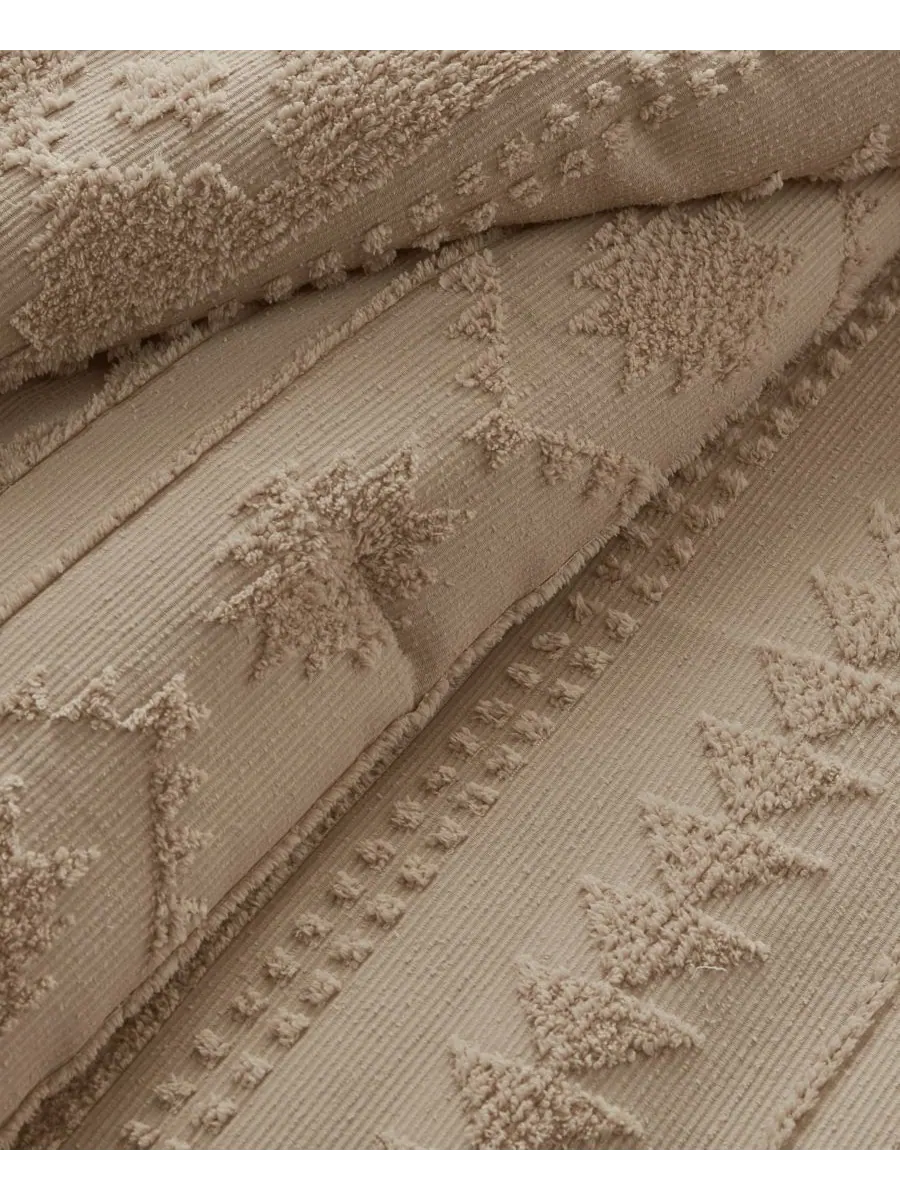 Комплект постельного белья Breckenridge Chenille Oversized из 3 предметов, размер Full/Queen — изображение 5 из 10, бежевый