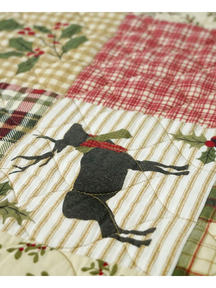 Комплект постельного белья Holly Forest Patchwork из 3 предметов, размер Queen Your Lifestyle — изображение 3 из 4, мульти