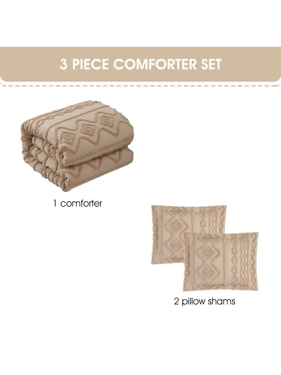 Комплект постельного белья aluma geometric из 3 предметов, размер full. Stratford Park — изображение 5 из 5, хаки