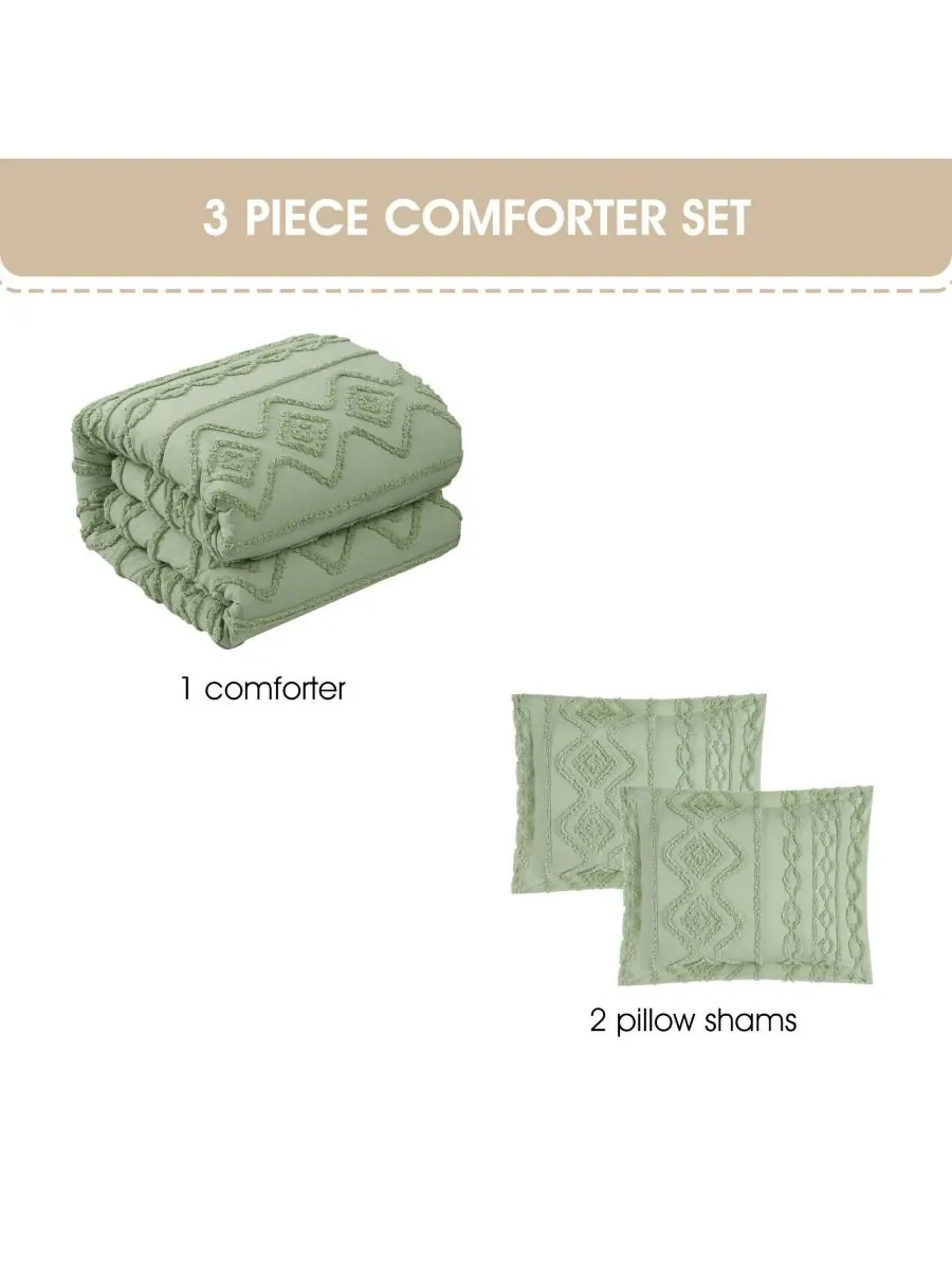 Комплект постельного белья aluma geometric из 3 предметов, размер full. Stratford Park — изображение 5 из 5, шалфейный