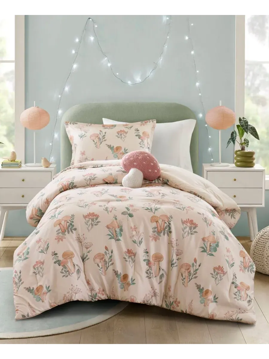 Комплект постельного белья Gwen Mushroom Garden Floral, 3 предмета, размер Twin/Twin XL Intelligent