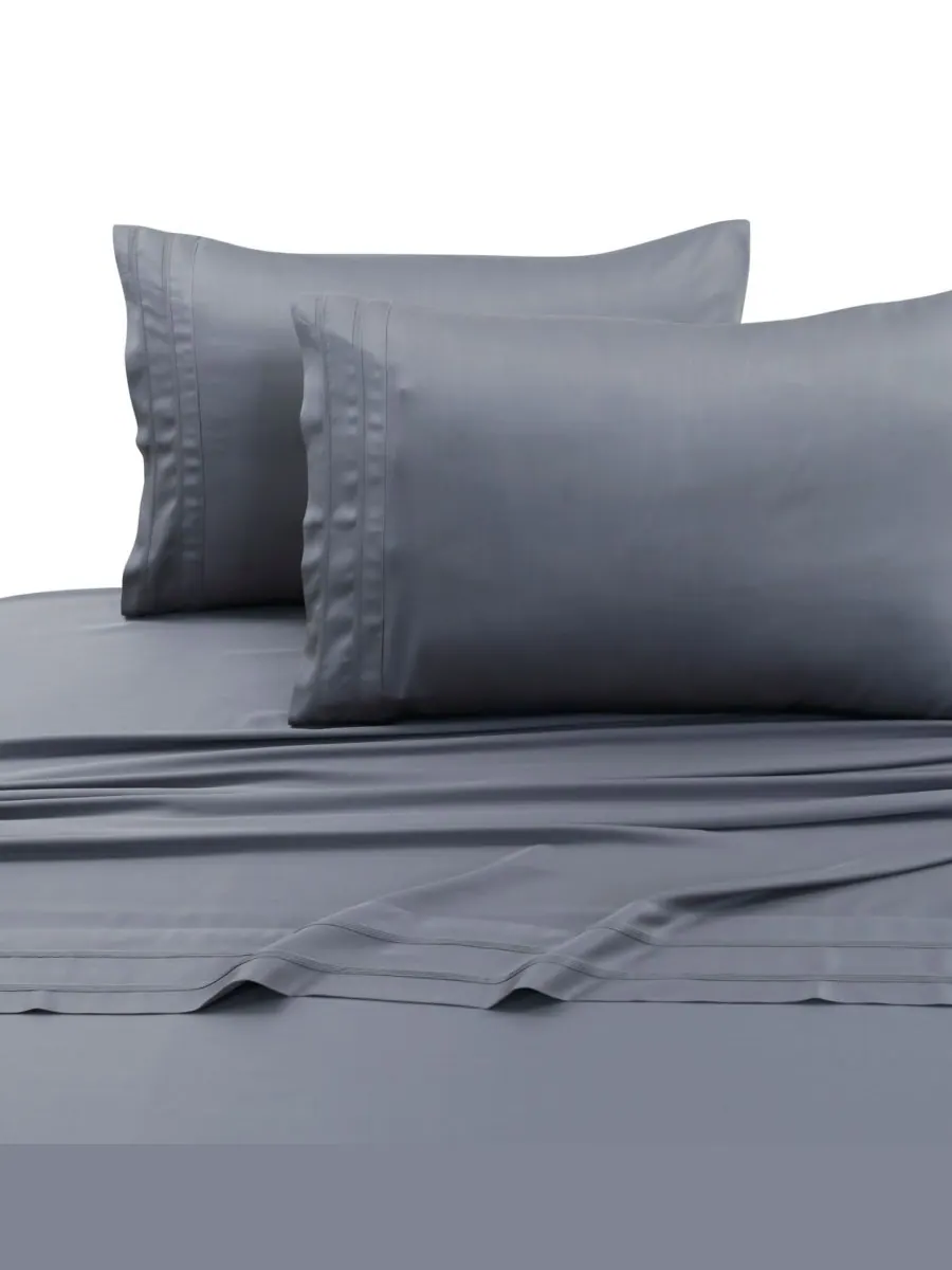 Комплект постельного белья из вискозы с бамбуковым наполнителем плотностью 300 нитей, размер Twin — изображение 2 из 4, белый